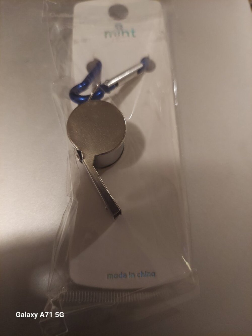 Stainless Steel Whistle Key Chain